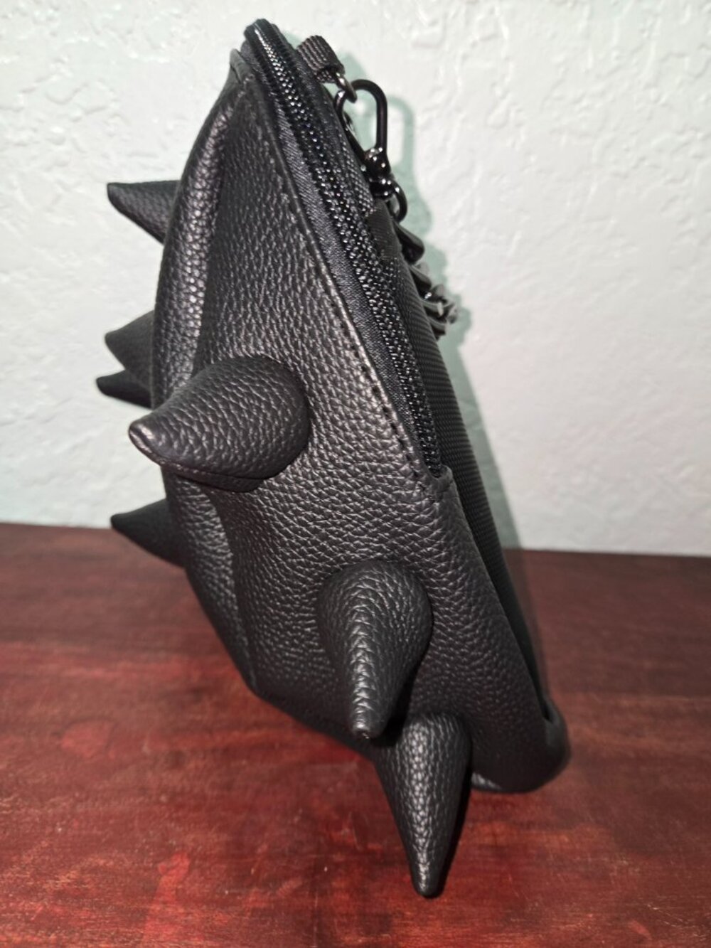 MadPax Black Spike Top Handle Purse Goth Punk Y2K Satchel Handbag EUC - Picture 3 of 12